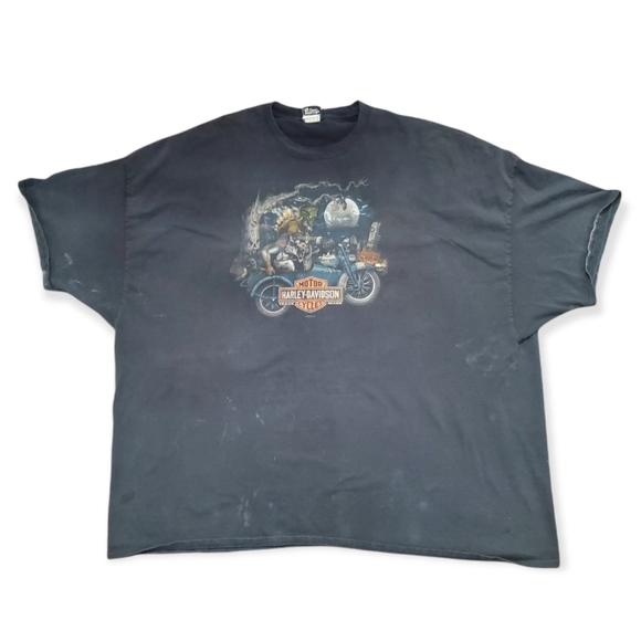 *SOLD* Frankenstein and Werewolf Harley Davidson Tshirt - Picture 3 of 8